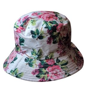 Bindya Lulla Collection floral bucket sun hat OSFM lightweight packable travel
